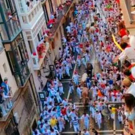 Experience The Running Of The Bulls From Your Balcony * Pamplona